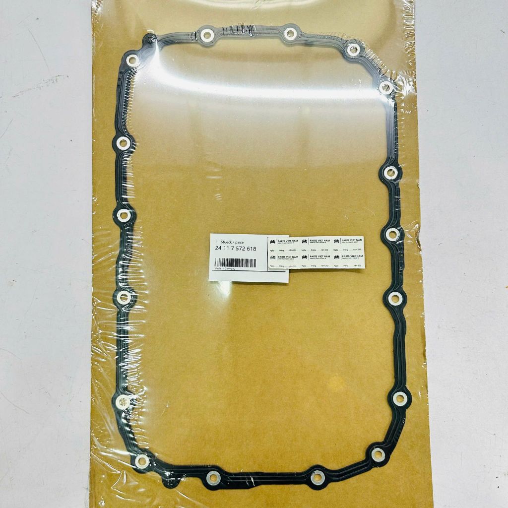 Gioăng đáy các te hộp số tự động BMW E90, E91, E92, E93 bản 320i, 325i, 330i và BMW X1 E84, X3 E83 Hộp số ZF 6HP19 đời 2004 - 2013. Hàng OEM. Mã 24117572618