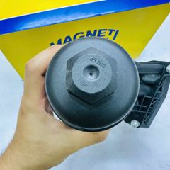 Cụm cốc lọc dầu động cơ, két sinh hàn nhớt BMW 320i (F30, F31, G20, GT), 420i, 430i (F32, F36) 420i, (G11/G12) 630i, (G11/G12), (G02) X4 đời 2011 - 2023. Hàng Magneti Marelli, động cơ B48, B47, B38. Mã 11428596283, 11428586673, 11428593771