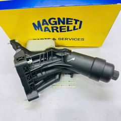 Cụm cốc lọc dầu động cơ, két sinh hàn nhớt BMW 320i (F30, F31, G20, GT), 420i, 430i (F32, F36) 420i, (G11/G12) 630i, (G11/G12), (G02) X4 đời 2011 - 2023. Hàng Magneti Marelli, động cơ B48, B47, B38. Mã 11428596283, 11428586673, 11428593771