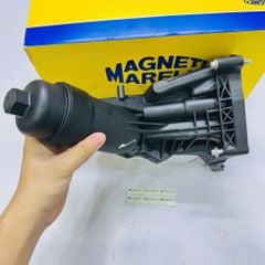 Cụm cốc lọc dầu động cơ, két sinh hàn nhớt BMW 320i (F30, F31, G20, GT), 420i, 430i (F32, F36) 420i, (G11/G12) 630i, (G11/G12), (G02) X4 đời 2011 - 2023. Hàng Magneti Marelli, động cơ B48, B47, B38. Mã 11428596283, 11428586673, 11428593771