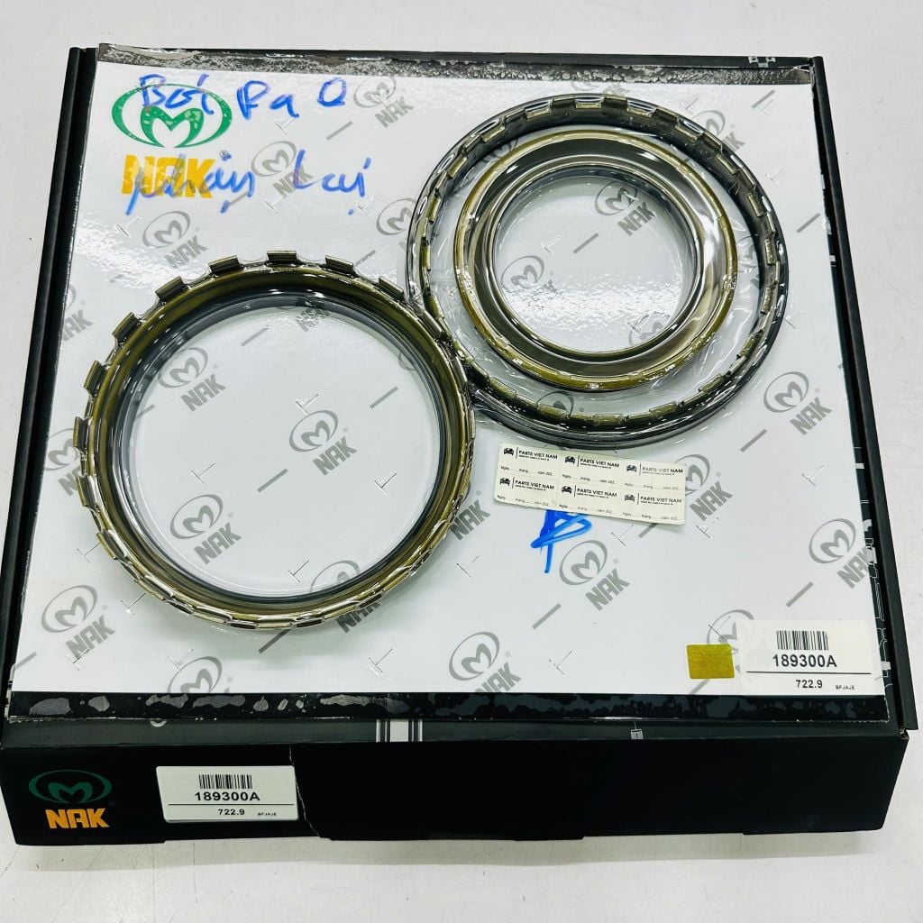Bộ piston côn cao su (nồi áp) hộp số tự động 722.9 (7 cấp) Mercedes (W204, W205) C200, C300, (W211, W212, W213) E200 E300, (W220, W221, W222) S300 S400, (W164, W166, X164, X166) ML350, GL450, GLS, GLE  đời 2004 - 2018. Hàng NAK. Mã 189300A, ATPK35MF1
