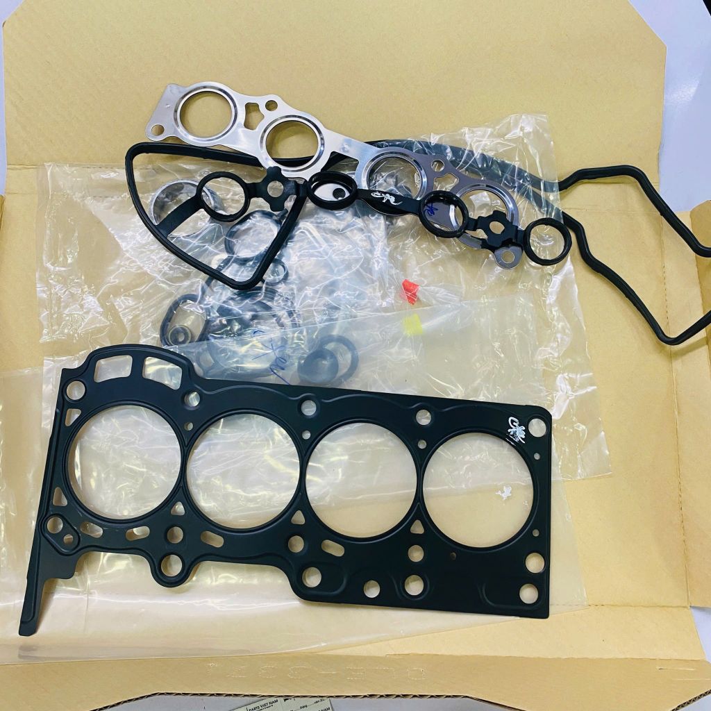 Bộ gioăng đại tu động cơ Toyota Vitz, Belta, Ractis đời 2005 - 2012. Hàng OEM chất lượng cao gioăng thép phớt Nhật, động cơ 2SZFE. Mã 04111-23130, 04111-23131, 0411123130, 0411123131