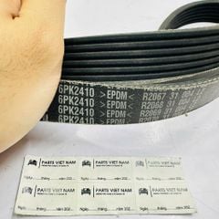 Dây curoa tổng 6PK2410 / 6PK2415 Audi A4, A5, A6, A7, Q5 (Động cơ 2.4, 2.8, 3.2 FSI, 3.0 TDI) đời 2004 - 2018. Hàng Mitsuboshi Japan. Mã 059903137AG, 06E903137J