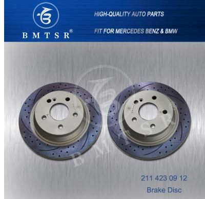 Đĩa phanh, đĩa thắng sau Mercedes E-Class W211 E200, E240 E280, E350, E500 đời 2002 - 2009. Hàng Bmtsr đặt 4 - 6 ngày. Mã A2114230912 ( 1 đôi )