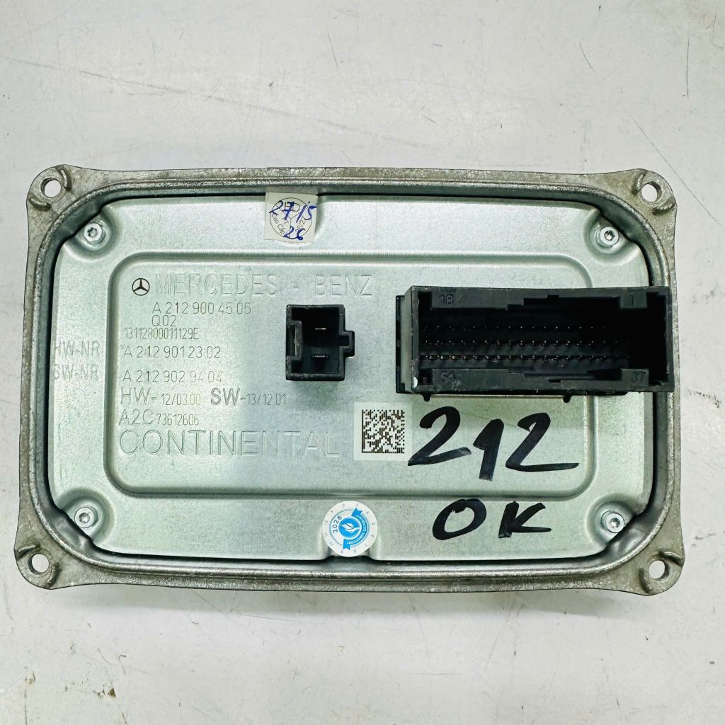 Hộp ballast điều khiển đèn pha cho Mercedes C200 C300 W205, S300 S400 W222 đời 2013 - 2018. Hàng tháo xe. Mã A2229004505, A2229000115, A2229008105