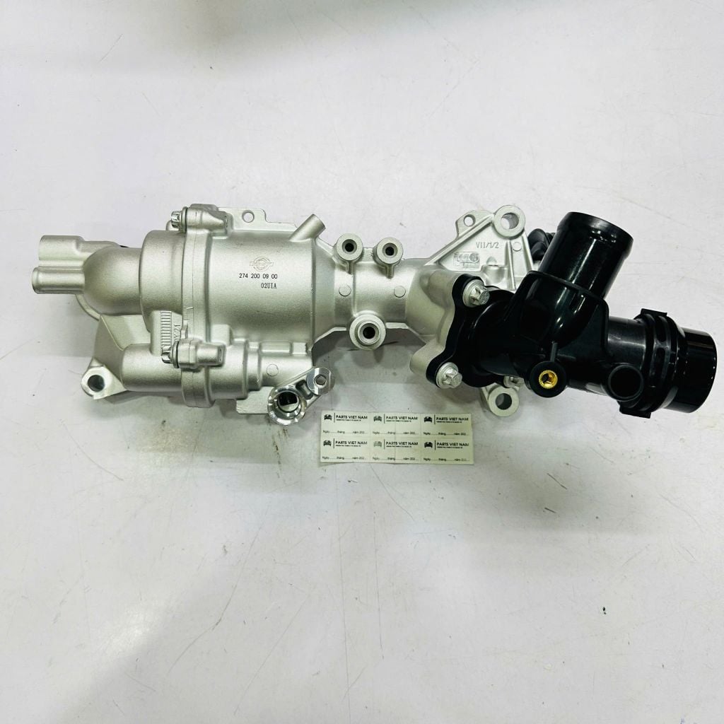 Bơm nước làm mát động cơ Mercedes C200 C300 W205, E200 E300 W212 W213, GLC 300 X253 đời 2015 - 2023. Hàng Frey, động cơ M274 (2.0L). Mã A2742000900, A2742000307, A274200090080