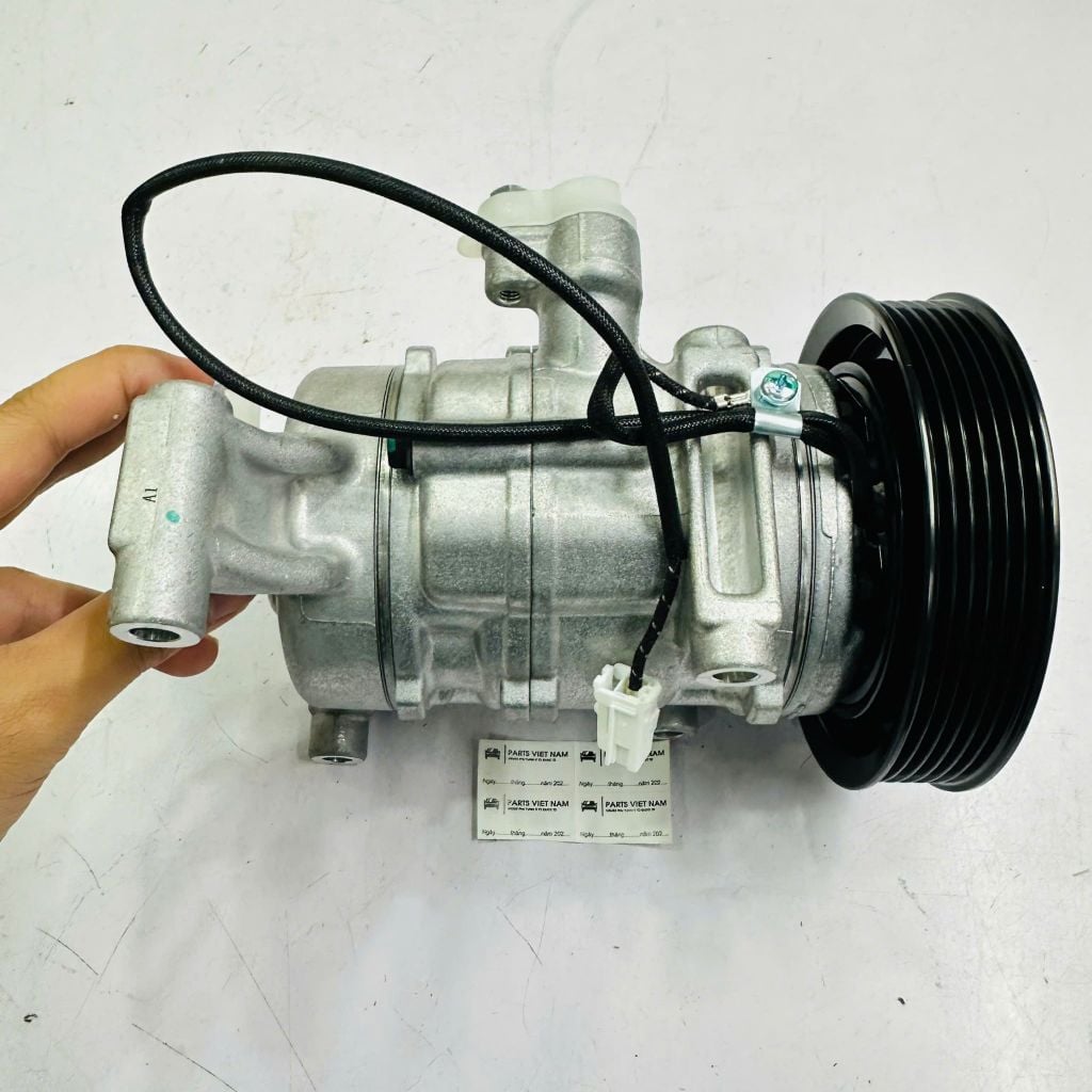 Lốc điều hòa (máy nén lạnh) Mazda 3 đời 2010 - 2014 (Mặt cười). Hàng OEM chất China, động cơ 1.6L. Mã BBP2-61-450A, BBP261450A