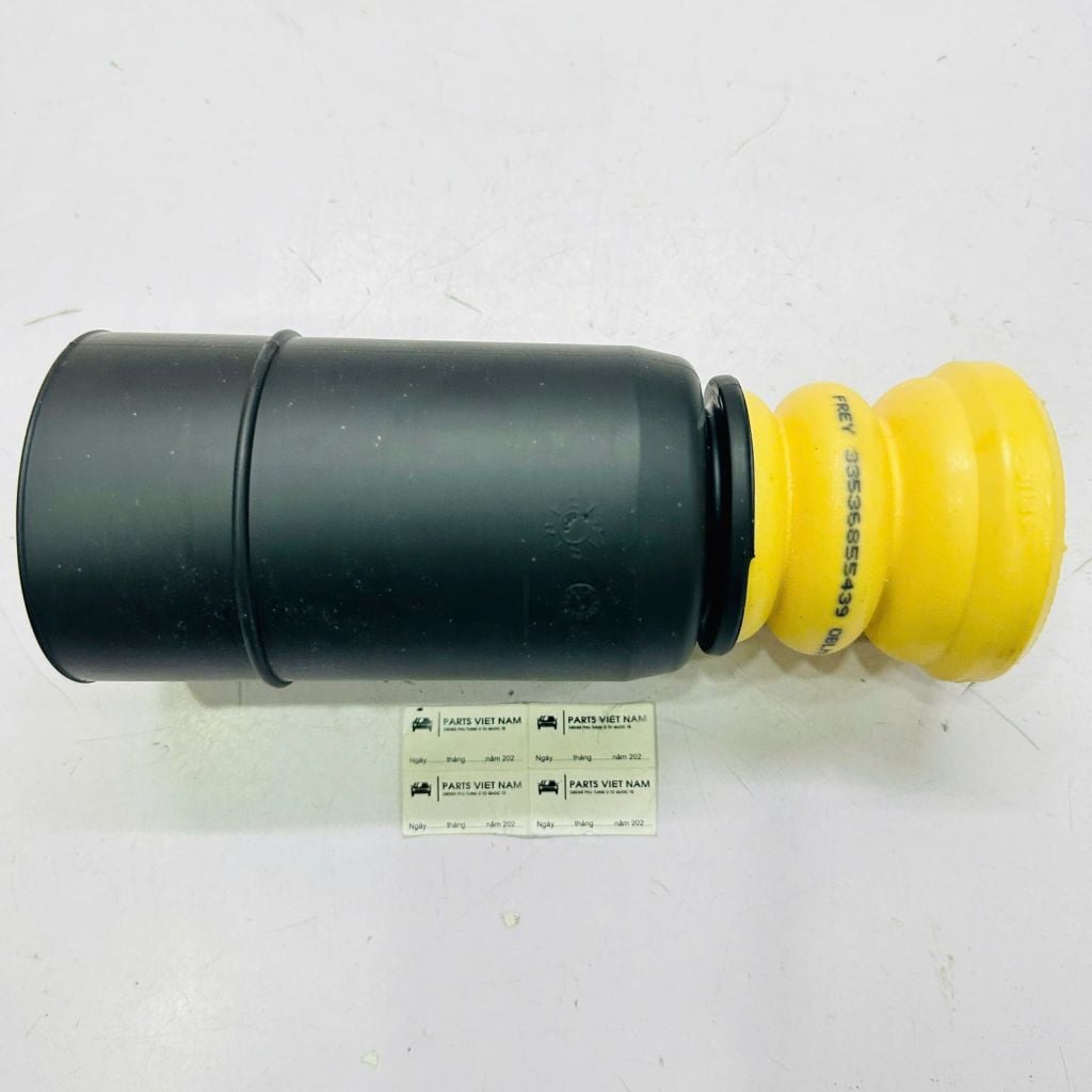 Tăm bông liền chụp bụi giảm xóc sau BMW 116i, 118i, 120i, 125i (F20), 28i, 230i, M235i, M240i (F22, F23), 320i, 328i, 330i, 335i (F30, F34), 428i, 430i, 435i, 440i (F33, F36) đời 2011 - 2021. Hàng OEM Frey. Mã 33536855439, 6855439
