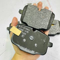 Má phanh sau, (bố thắng sau) BMW 520i, 530i, 540i (F10, G30), 730i, 740i, 750is (G11, G12), X3, X5. Đời 2011 - 2024. Động cơ B48, B58, N20, N55, N63. Hàng chất lượng cao. Mã 34216867175, 34216870552, 34216896975