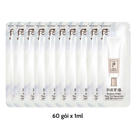 Kem Chống Nắng Whoo Gongjinhyang Seol Radiant White Tone Up Sunscreen Dạng Gói