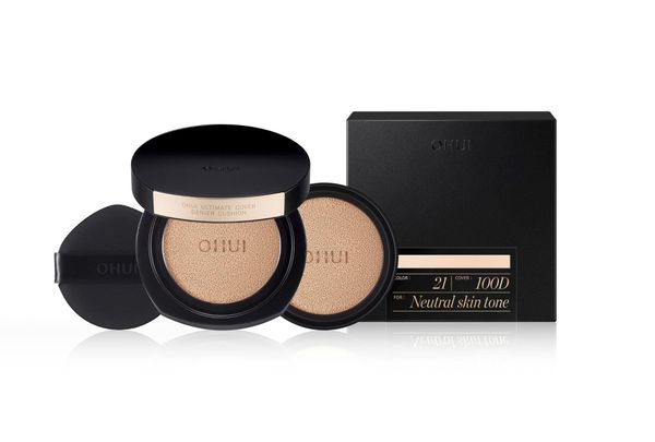 Phấn Nước Chuyên Kiềm Dầu Che Phủ Cao Mỏng Nhẹ OHUI Ultimate Cover Denier Cushion 13gx2
