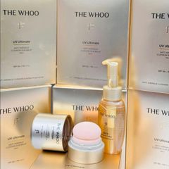 Bộ Phấn Chống Nắng The Whoo UV Ultimate Anti Wrinkle Cushion Sun Balm SPF 50+/PA+++ Special Set