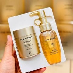 Bộ Phấn Chống Nắng The Whoo UV Ultimate Anti Wrinkle Cushion Sun Balm SPF 50+/PA+++ Special Set
