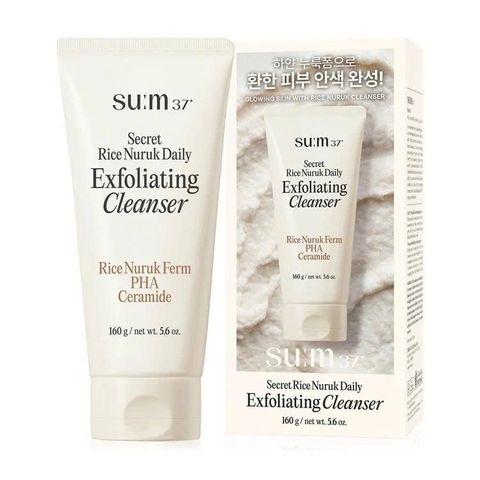 Sữa Rửa Mặt Tẩy Da Chết Chiết Xuất Từ Gạo Sum37 Secret Rice Nuruk Daily Exfoliating Cleanser 160g