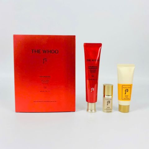 Bộ Tinh Chất Chống Nắng Chống Lão Hóa Làm Dịu Da The Whoo UV Ultimate Red Vitamin Suncreen SPF 50+/PA++++ 75ml Special Set
