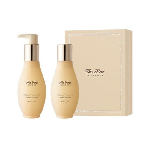 Bộ Sữa Rửa Mặt Tái Sinh Da Ohui The First Geniture Foam Cleanser 200ml tặng 200ml