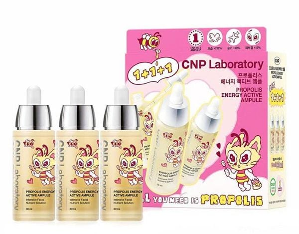 Set Tinh Chất Keo Ong Tái Tạo Phục Hồi Da CNP Laboratory Propolis Energy Ampule 30ml*3