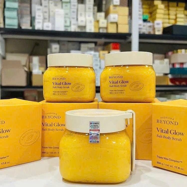 Tẩy Da Chết Toàn Thân Beyond Vital Glow Salt Body Scrub 500g