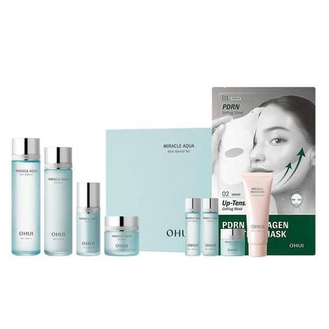 Bộ Dưỡng Ẩm Cấp Nước Ohui Miracle Aqua 4pcs Special Set