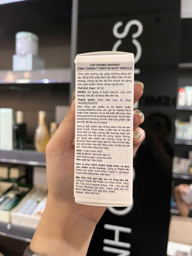 Tinh Chất Da Hồng Hào Sáng Mịn CNP Derma Answer Pink Toning Deep Shot