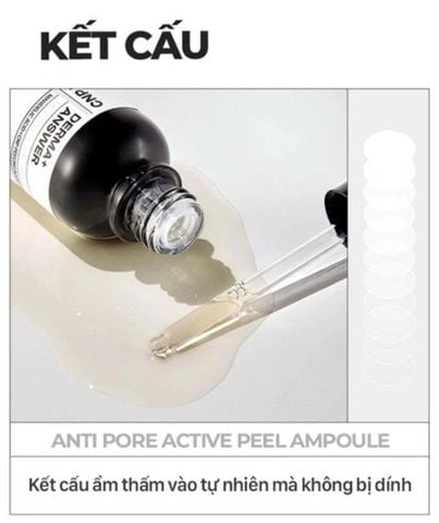 Tinh Chất Tẩy Da Chết Thu Nhỏ Lỗ Chân Lông CNP Derma Answer Anti-Pore Peel Ampule (AHA) 50ml