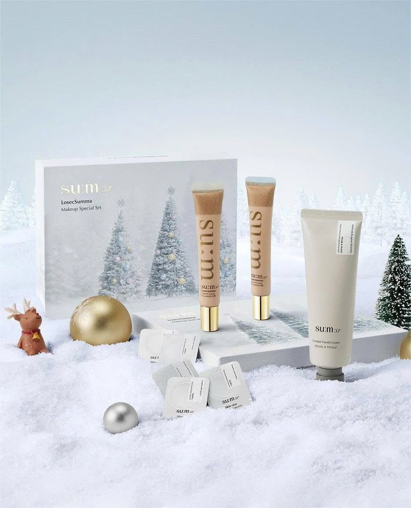 Bộ Kem Nền Trang Điểm Sum37 Losecsumma Makeup Set