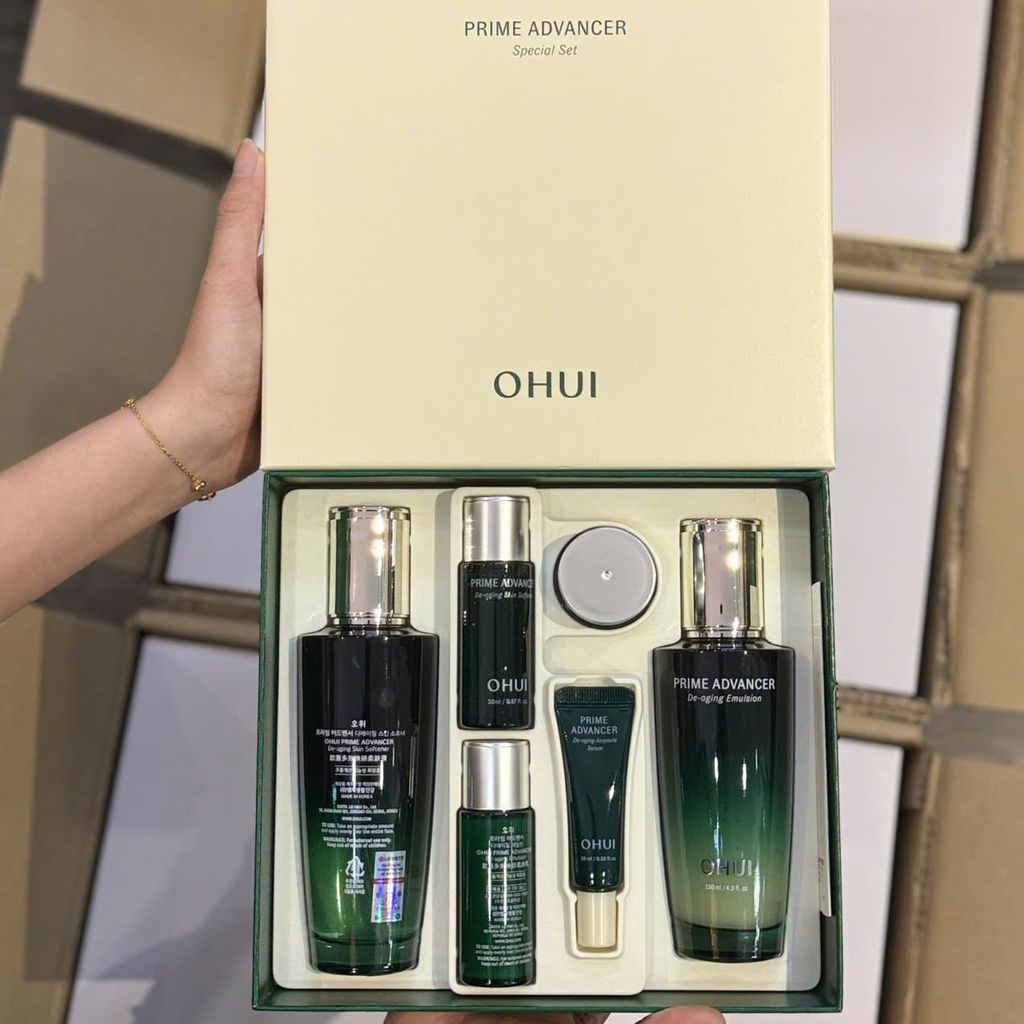 Bộ Dưỡng Căng Bóng Chống Lão Hóa Sớm OHUI Prime Advancer De-aging Speical Set