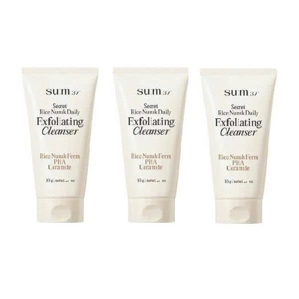Sữa Rửa Mặt Tẩy Da Chết Chiết Xuất Từ Gạo Sum37 Secret Rice Nuruk Daily Exfoliating Cleanser 10g