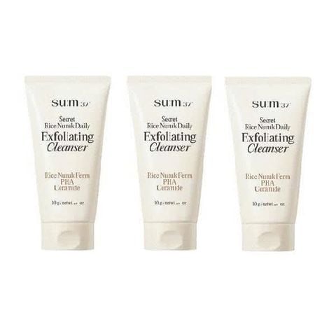 Sữa Rửa Mặt Tẩy Da Chết Chiết Xuất Từ Gạo Sum37 Secret Rice Nuruk Daily Exfoliating Cleanser 10g