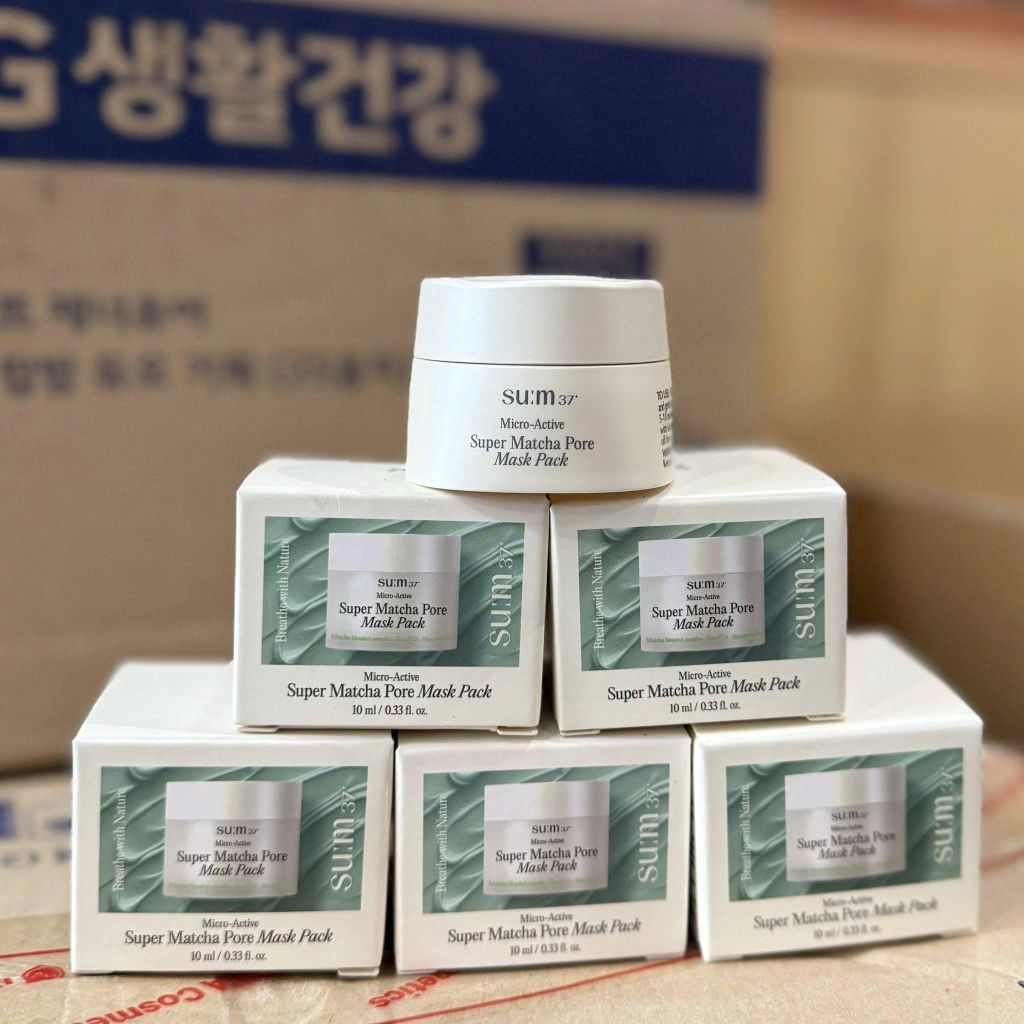 Mặt Nạ Matcha Làm Sạch Sâu Sum37 Micro Active Super Matcha Pore Mask Pack 10ml