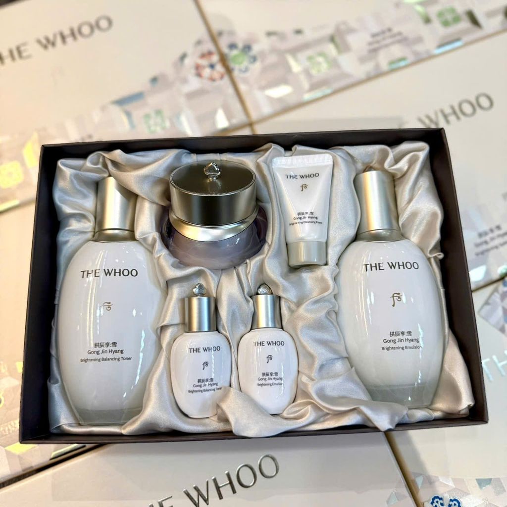 Bộ Dưỡng Trắng Sáng Da The Whoo Gongjinyang Brightening 3pcs Set