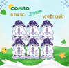  [COMBO 6 TÚI] Sữa Chua Sấy Thăng Hoa IYaua Gấu Hạt Nút Vị Việt Quất Túi 16G 