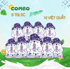  [COMBO 9 TÚI] Sữa Chua Sấy Thăng Hoa IYaua Gấu Hạt Nút Vị Việt Quất Túi 16G 