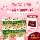  Isoup Combo 6 Túi Canh Ăn Liền Sấy Thăng Hoa Dinh Dưỡng Vị Tự Chọn 