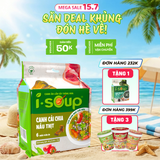  Isoup Viên Canh Cải Chua Nấu Thịt Ăn Liền Sấy Thăng Hoa – Túi (78g) 6 Viên 
