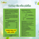  Isoup Viên Canh Rau Củ Nấu Nấm Ăn Liền Sấy Thăng Hoa – Túi (35g) 5 Viên 