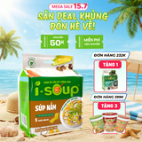  Isoup Viên Canh Súp Nấm Ăn Liền Sấy Thăng Hoa – Túi (50g) 5 Viên 