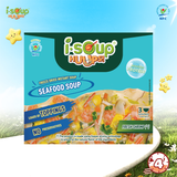  Súp Hải Sản Ăn Liền ISOUP HUUPS Ngon,Dinh Dưỡng,Tiện Lợi (Hộp X 3 Viên) - Súp Ăn Liền Sấy Thăng Hoa 