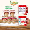  Isoup Huups Combo 5 Ly Súp Gà Táo Đỏ Ăn Liền Sấy Thăng Hoa - 5Ly x 12G 