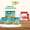  Isoup Huups Combo 3 Hộp Súp Hải Sản Ăn Liền Sấy Thăng Hoa - Hộp (30g) x 3 Viên 
