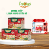  Isoup Huups Combo 3 Hộp Súp Gà Táo Đỏ Ăn Liền Sấy Thăng Hoa - Hộp (30g) x 3 Viên 
