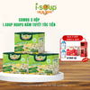  Isoup Huups Combo 3 Hộp Súp Nấm Tuyết Tóc Tiên Ăn Liền Sấy Thăng Hoa - Hộp (30g) x 3 Viên 