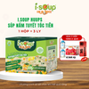  Isoup Huups Súp Nấm Tuyết Tóc Tiên Ăn Liền Sấy Thăng Hoa - Hộp (30g) x 3 Viên 