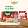  Isoup Huups Súp Gà Táo Đỏ Ăn Liền Sấy Thăng Hoa - Hộp (30g) x 3 Viên 