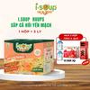  Isoup Huups Súp Cá Hồi Yến Mạch Ăn Liền Sấy Thăng Hoa - Hộp (30g) x 3 Viên X 3 Gói Yến Mạch 