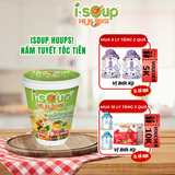  Isoup Huups Súp Nấm Tuyết Tóc Tiên Ăn Liền Sấy Thắng Hoa - Ly 14G 