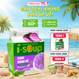  Isoup Viên Canh Khoai Mỡ Ăn Liền Sấy Thăng Hoa – Túi (55g) 5 Viên 