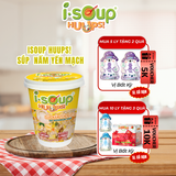  Isoup Huups Combo 5 Ly Súp Ăn Liền Sấy Thăng Hoa ( Hải Sản + Gà Táo Đỏ + Súp Yến Mạch + Súp Cá Hồi + Súp Nấm Tóc Tiên) 