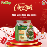  Canh Măng Chua Nấm Hương Ăn Liền ISOUP 50g 05 Viên - Viên Canh Ăn Liền Sấy Thăng Hoa 