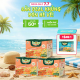  Isoup Huups Combo 3 Hộp Súp Cá Hồi Yến Mạch Ăn Liền Sấy Thăng Hoa - Hộp (30g) x 3 Viên X 3 Gói Yến Mạch 